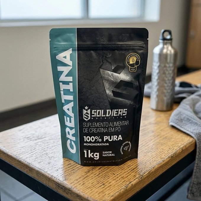 Creatina 100% Pura 1kg Soldiers Nutrition + Frete Grátis