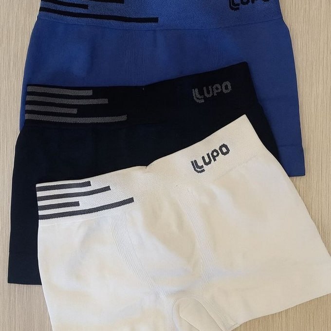 Kit 6 Cuecas Lupo Boxer Box Sem Costura Basic Microfibra