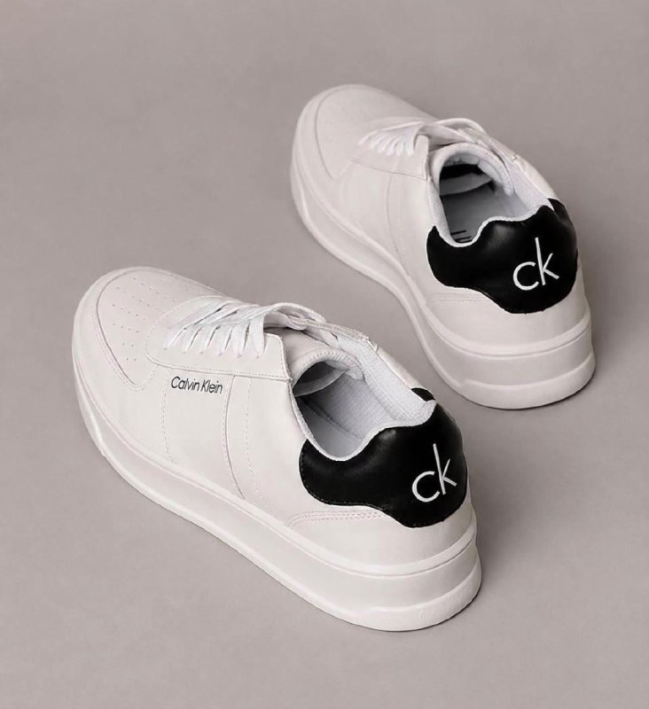 Tênis Calvin Klein Masculino Cm6ow43te689 Branco Lisa 42 Br