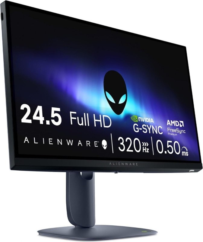 Monitor Gamer Alienware 25" Full HD (1920 x 1080) 320 Hz IPS, Resposta de 0,5 ms, 99% sRGB AW2525HM