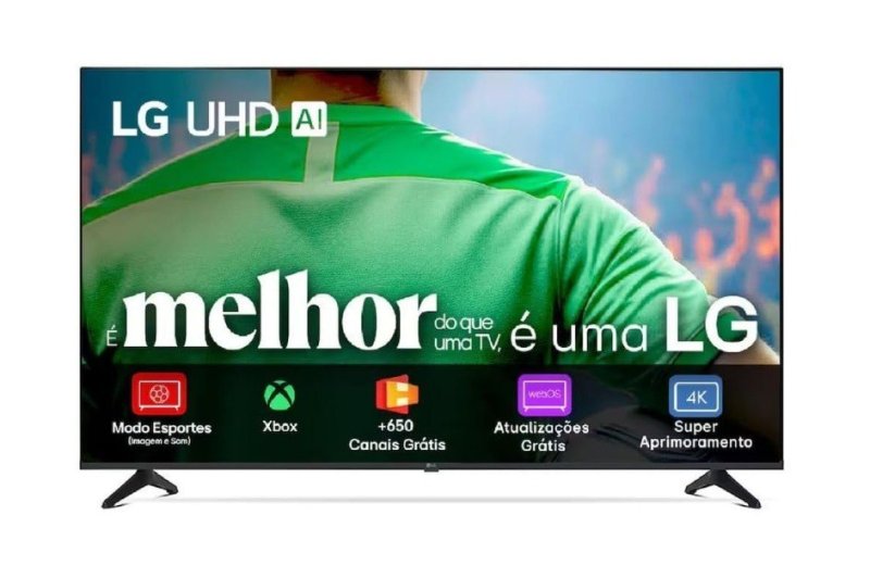 Smart TV LG UHD AI UA75 43 polegadas HDR10 Pro Processador α7 AI Ger 8 webOS 25 (REGIONAL)