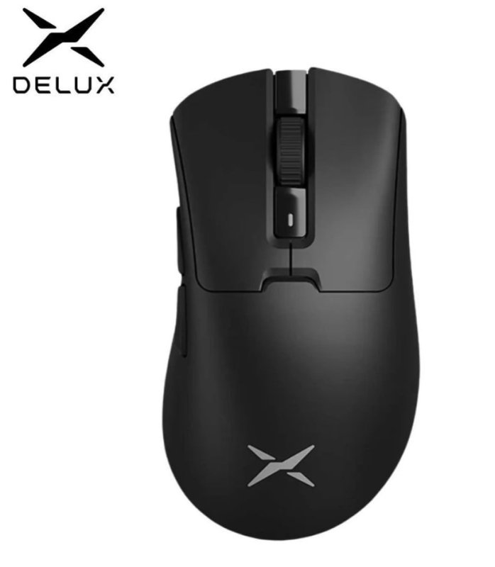 Mouse Delux M900 PRO, PAW3395, 8KHz, com Dock de Carregamento