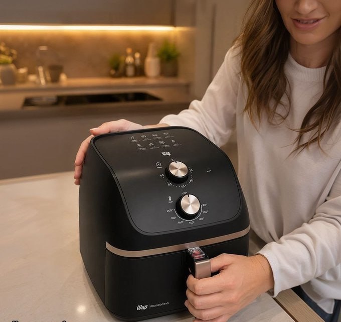 Fritadeira Air Fryer MEGA FAMILY 9 Litros com Cesto Amplo e Circulação de Ar 360°