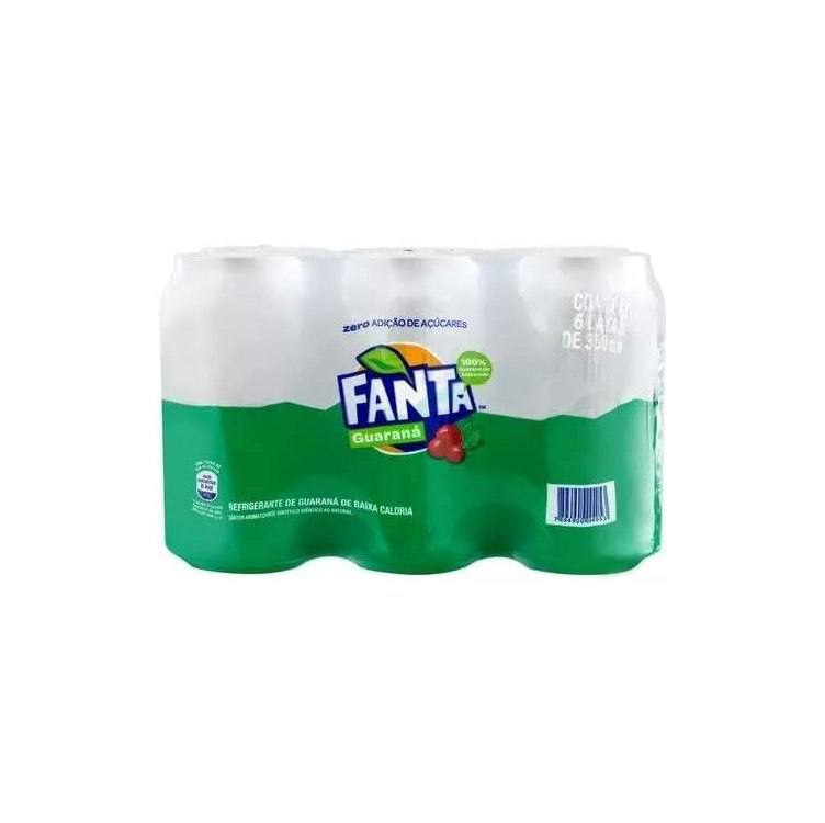 Pack de Fanta Guaraná Zero 350ml 6 unidades