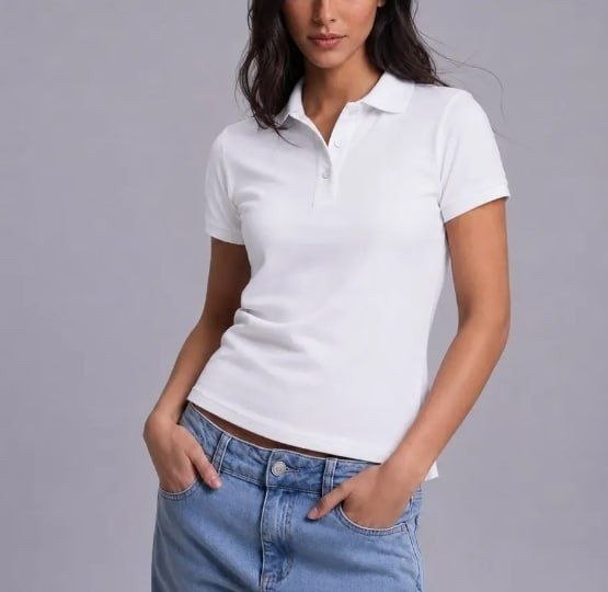 Camisa Gola Polo Feminina Básica (Várias Cores Disponíveis) + Frete Grátis
