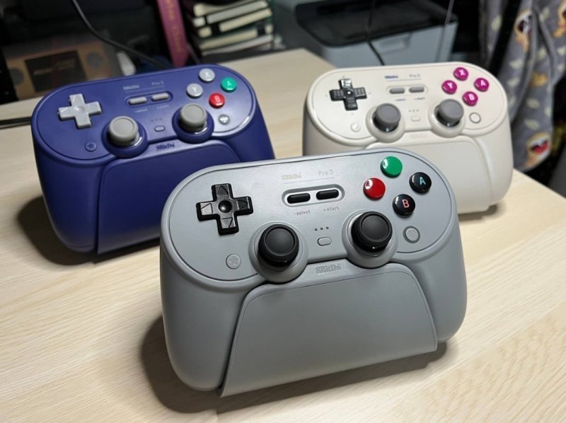 Controle Sem fio 8BitDo Pro 3 Com Dock, TMR Sticks