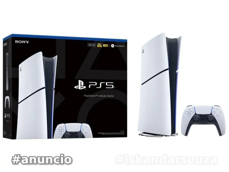 PlayStation 5 Edição Digital 825GB 1 Controle Branco Sony