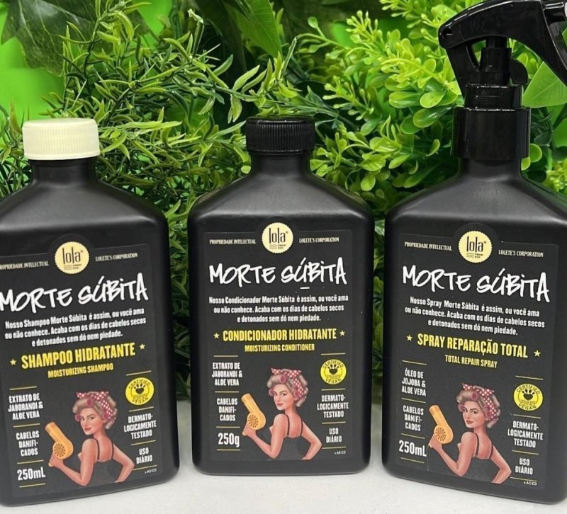 Kit Morte Súbita (Shampoo + Condicionador + Spray Reparaçao) - Lola From Rio