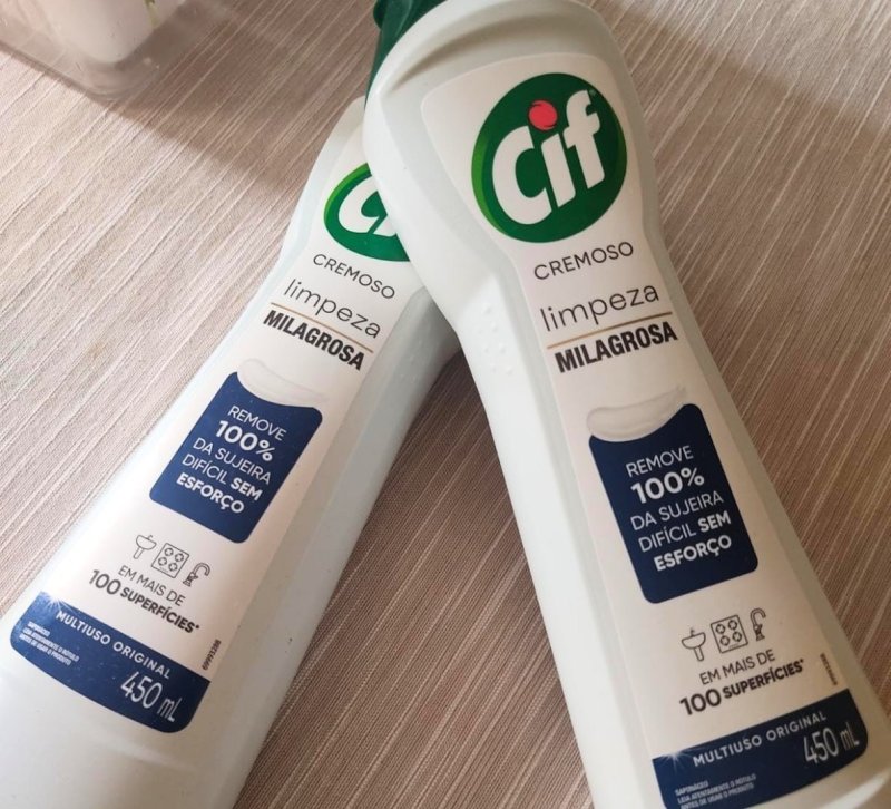 Cif Cremoso Limpeza Milagrosa Remove 100% Da Sujeira 450 Ml