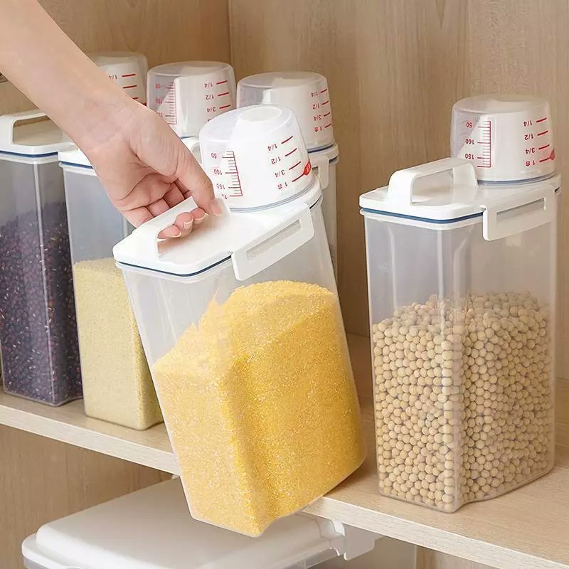 Pote Hermético 2.5L Com Copo Medidor Bico Dosador Cozinha