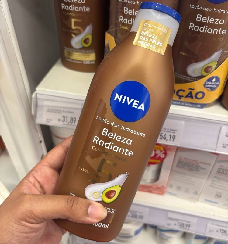NIVEA Hidratante Desodorante Beleza Radiante Cuidado Intenso 400ml