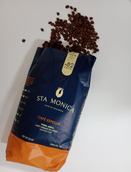 Café Santa Mônica Gourmet em Grãos 1kg + Frete Grátis