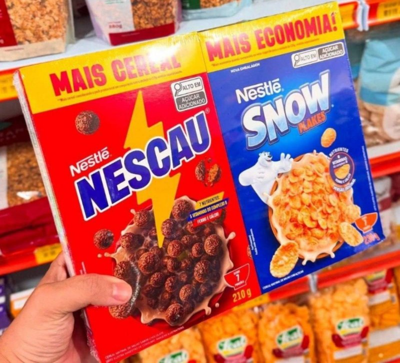 Kit Cereal Matinal Chocolate Nescau 210g + Snow Flakes 230g Mais Economia