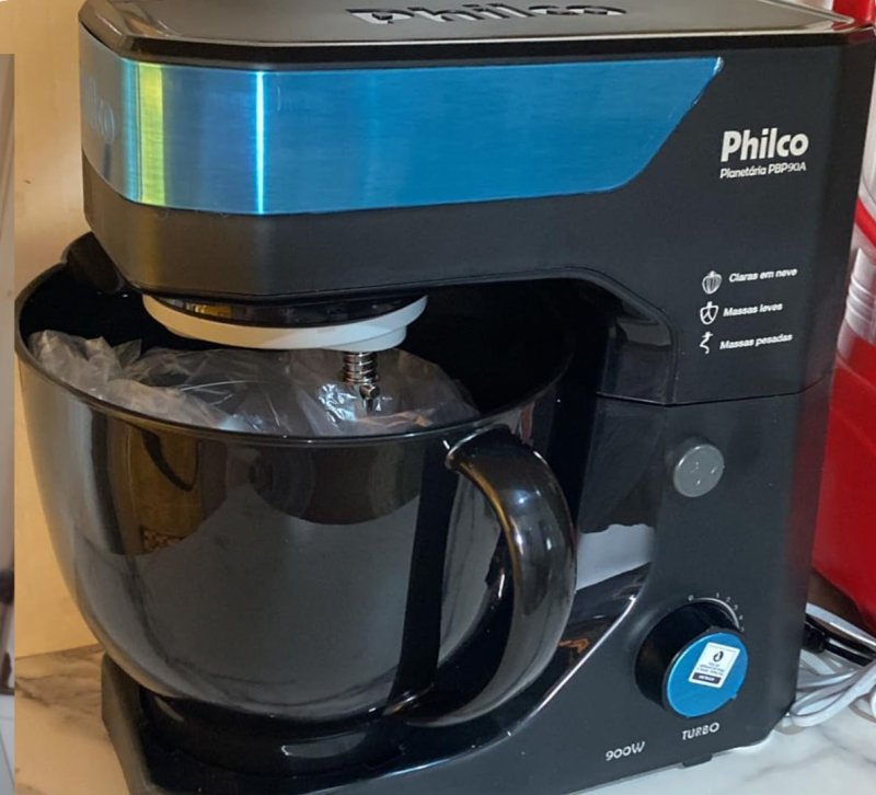 Batedeira Planetária Philco Preta 800W 12 Velocidades 5 Litros PBP90A 103401154