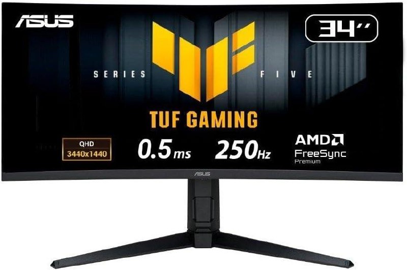 Monitor Gamer Curvo ASUS TUF 34” WQHD 250Hz