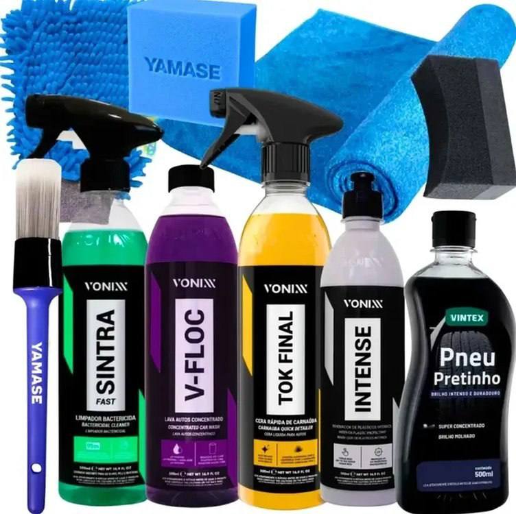 Kit Lavagem Shampoo Cera Tok Final Intense Sintra Fast Vonix