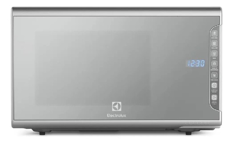 Micro-ondas Electrolux 31L com Painel Integrado e Aço Inox Espelhado