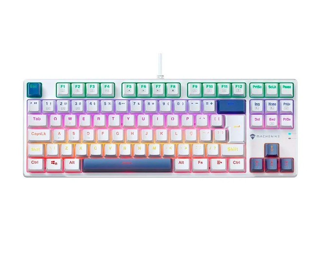 Teclado Mecânico Gamer Machenike K500B-B87 RGB