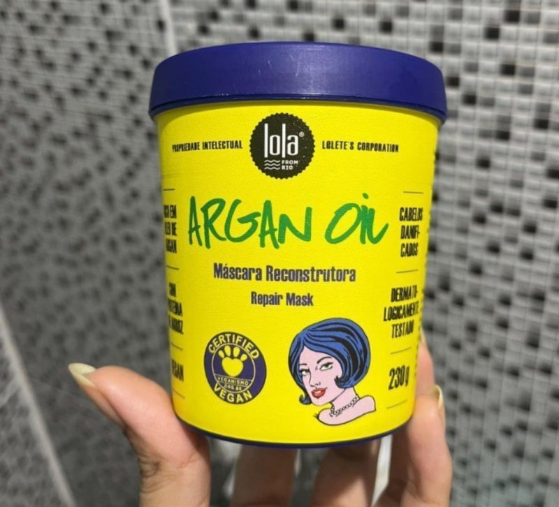 Argan Máscara de Hidratação 230g , Lola Cosmetics