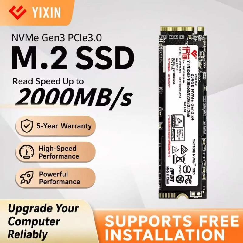 Yixin SSD PCIE 3.0 2Tb 2100Mbs