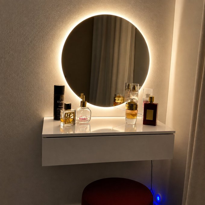 Espelho Redondo 50cm com Led