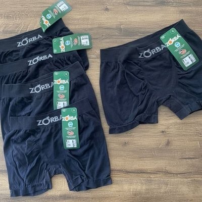 Kit 4 Cuecas Boxer Zorba Algodão Sem Costura Toque Fresco
