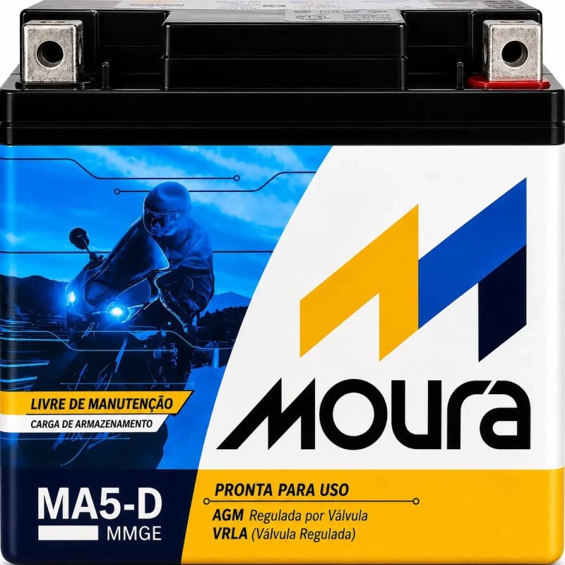 Bateria para Moto Titan, Fan, Biz, Bros, Fazer 125/150/160 Mix Flex