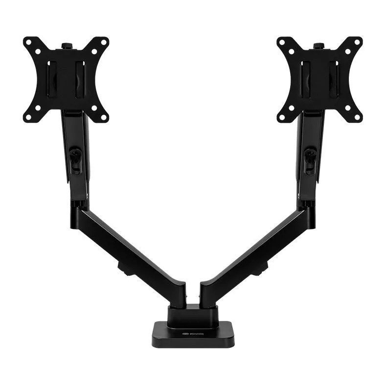 Suporte Articulado Para 2 Monitores 13 a 32 Pistão a Gás Zinnia Nimbo 210 Preto