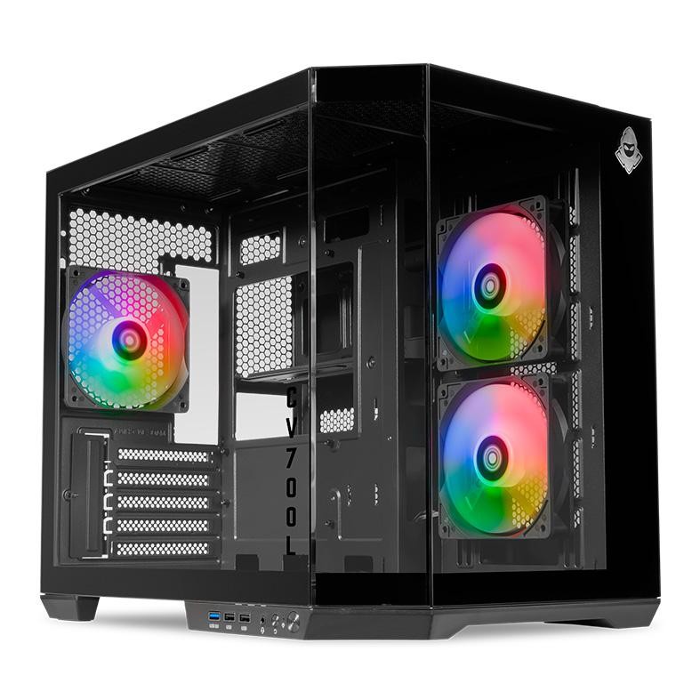 Gabinete Mancer CV700L Mid Tower com 3 Fans