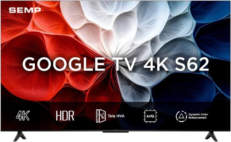 Smart TV Semp 43” 4K com Google TV