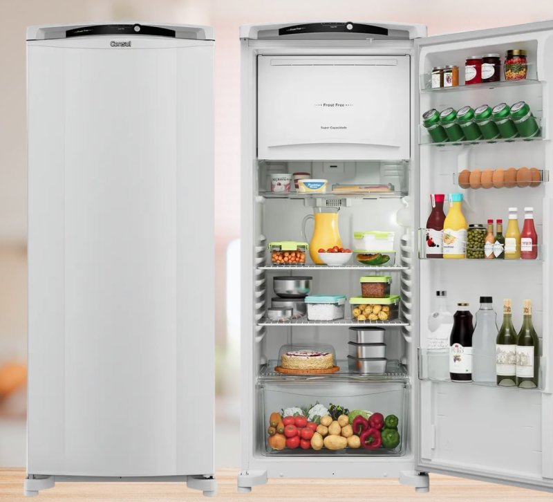 Geladeira Frost Free 297L Consul com Painel Externo Branca - CRB36MB 220V