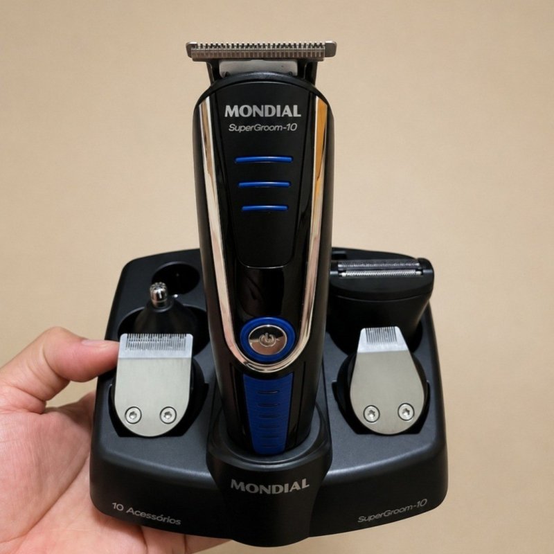 Aparador De Pelos Super Groom 10 Mondial 6W Bivolt BG-03