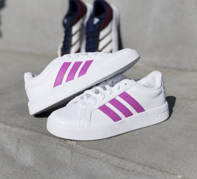 Tênis Feminino Grand Court Base 3.0 adidas Branco Liso 37 Br