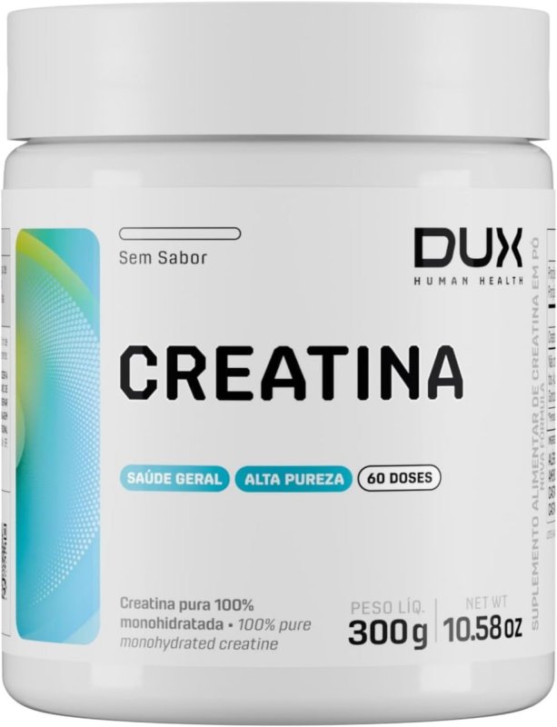 Creatina Monohidratada DUX Human Health 300g – Sem Sabor