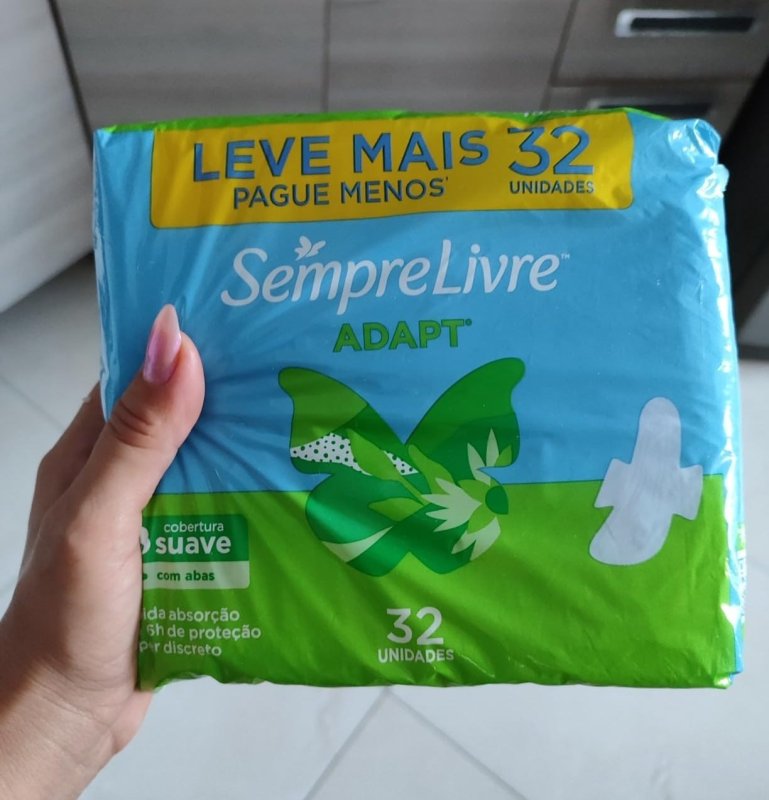 32 un. Sempre Livre Absorvente Externo Adapt Suave
