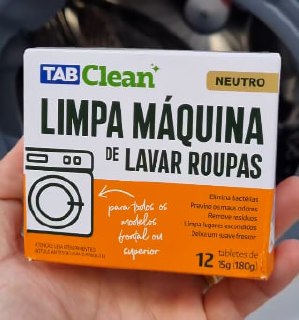 Tab Clean Limpa Máquina de Lavar Roupas