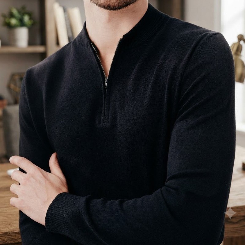 Blusa Hering Suéter Em Tricô Regular Masculina Modelo Kgfe
