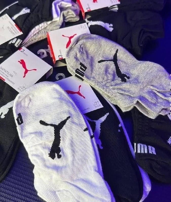 Kit 6 Pares Meias Invisível Puma Sapatilha Adulto Original