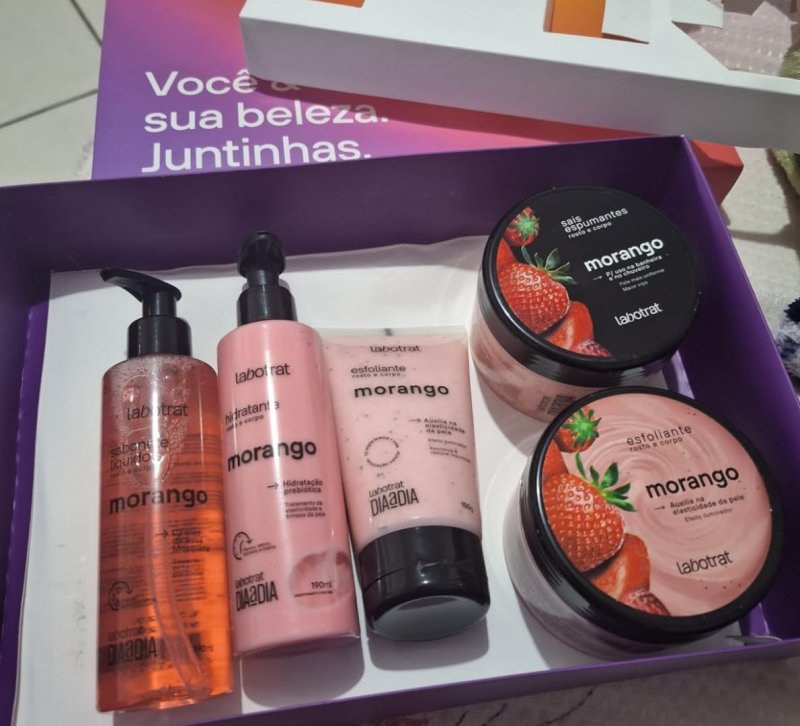 Labotrat - Kit Experiência Banho 5 Itens Morango