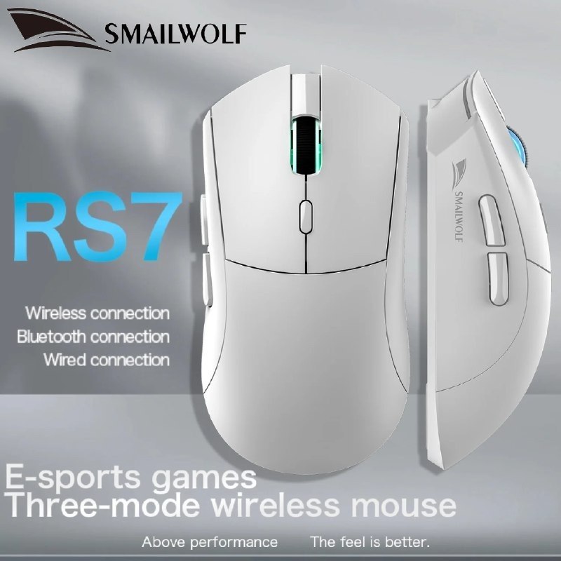 Mouse Gamer Sem Fio SMAILWOLF RS7, Sensor PAW3311