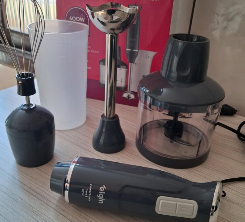 Mixer Vertical Turbo Chef Elgin 3 em 1 200W Preto 110v