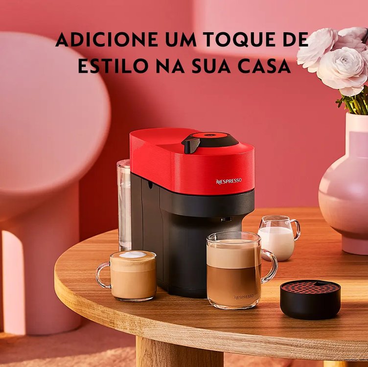 Cafeteira Nespresso Vertuo Pop Vermelho Pimenta 127v