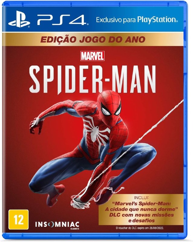 Spider Man Ed. GOTY (Roda em 60 FPS no PS5) PS4 + Frete Grátis Prime
