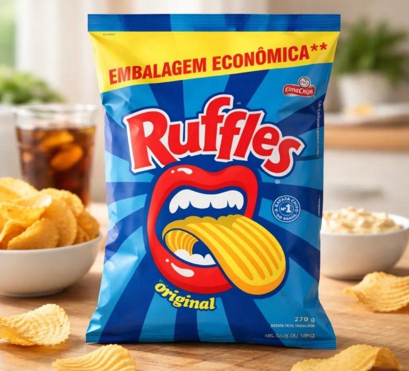 Batata Frita Ondulada Original Ruffles Pacote 270g