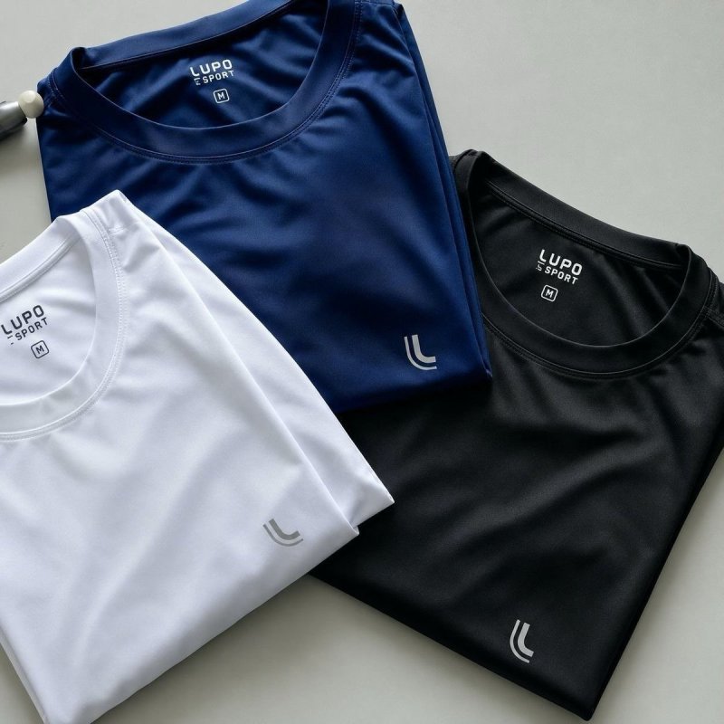 Camiseta Esportiva Lupo Masculina Dry Academia Confortável