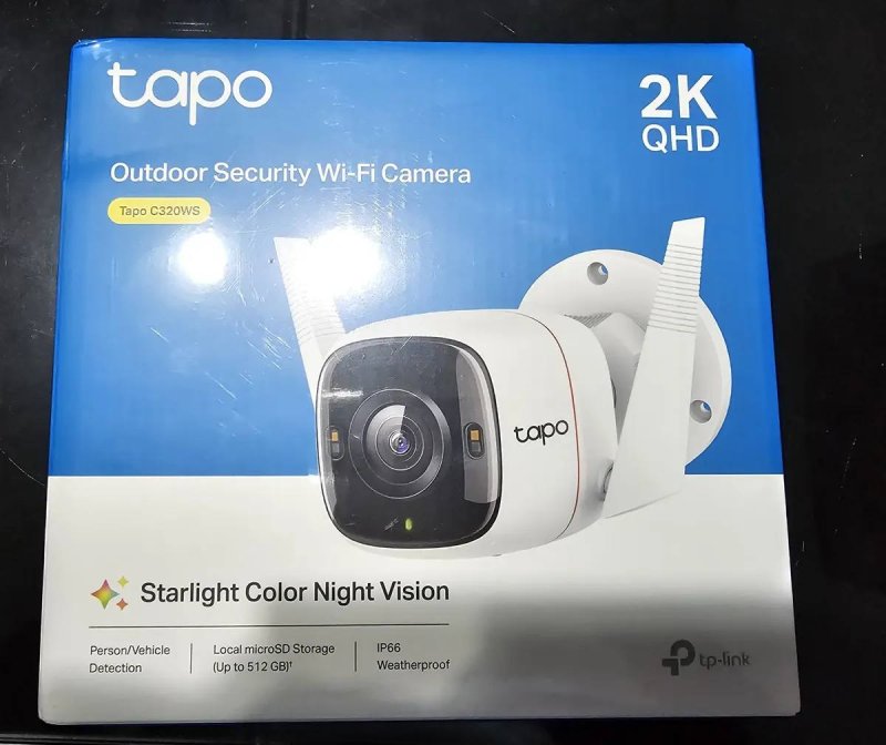 TP-Link Tapo C320WS Câmera de Segurança Wi-Fi 2K QHD Colorida IP66