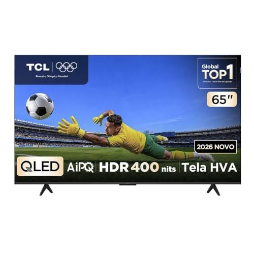 Smart TV TCL 65 Polegadas QLED 4K P7L WiFi Bluetooth Google TV HDR10+ 120 Hz VRR AIPQ 65P7L