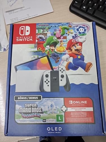 Bundle Nintendo Switch OLED + Super Mario Bros. Wonder + 3 Meses Nintendo Switch Online