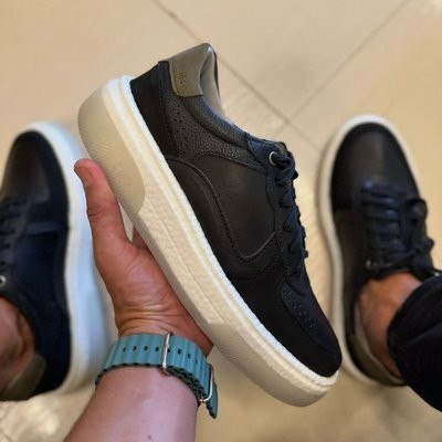 Tênis Democrata Denim Pulse Casual Leve Confortável Couro