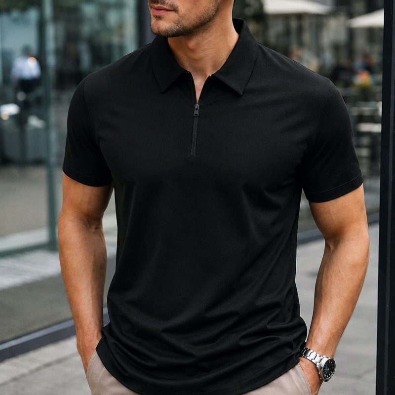 Camisa Polo Masculina Tecido Tech Confortavel Casual